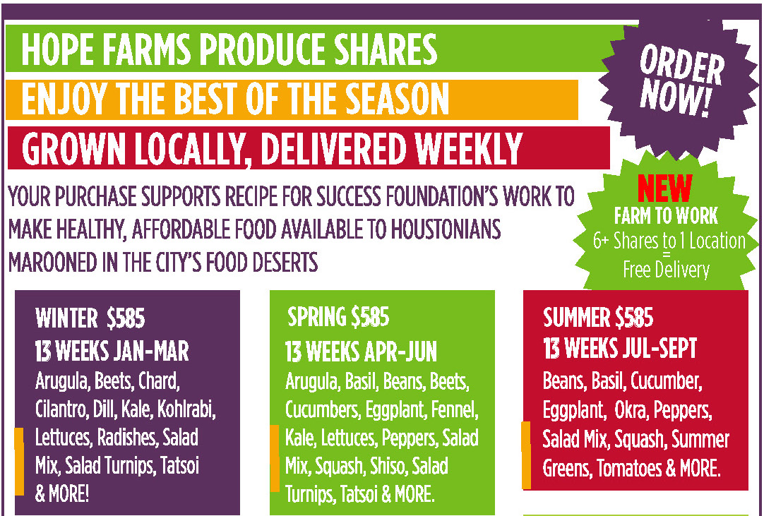 Order Your Farm Share - Hope Farms