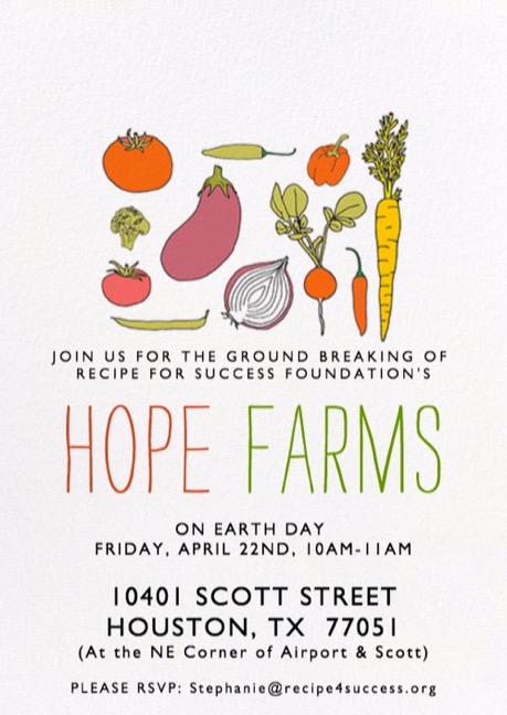 Celebrate Earth Day at Hope Farms Groundbreaking